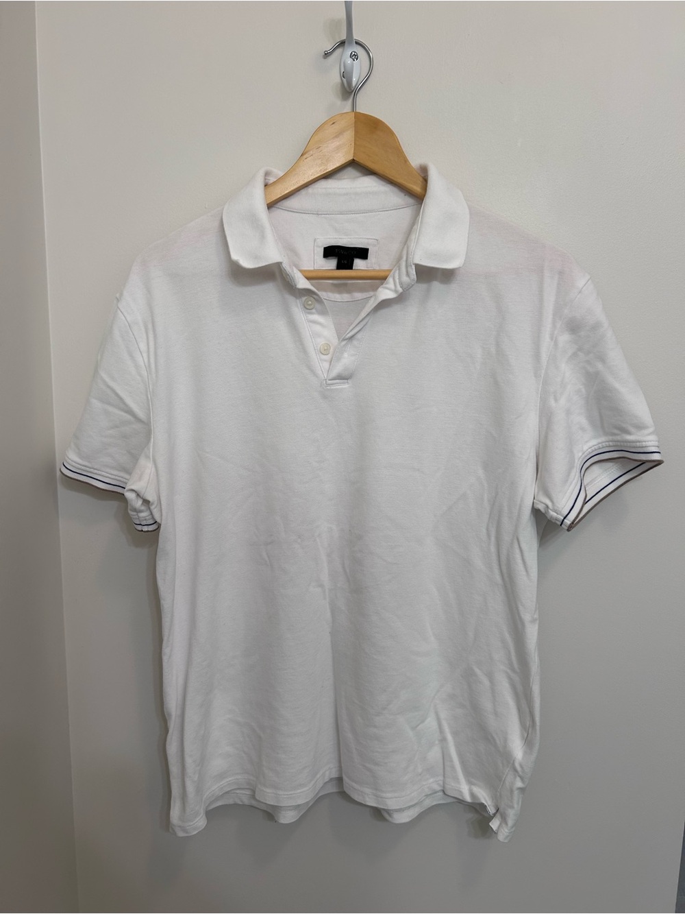 RW&CO. Classic White Men's Polo Shirt - Casual Short Sleeve